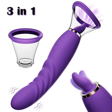 LuvanaX - Sucking Licking Vibrating Tongue Oral Clitoral G spot Vibrator