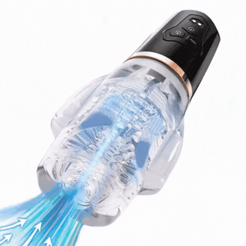 LuvanaX - 5000 Sucking & Vibrating Transparent Male Masturbation Cup