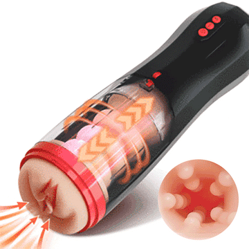 LuvanaX - Game Cup Telescopic Vibrating Heating Masturbator