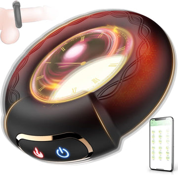 LuvanaX - Vibrating Cock Ring, 9 Vibrations with Heating Penis Ring Vibrator Sex Toys for Men