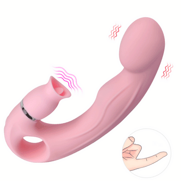 LuvanaX - Tongue Licking G Spot Stimulating Dildo Vibrator