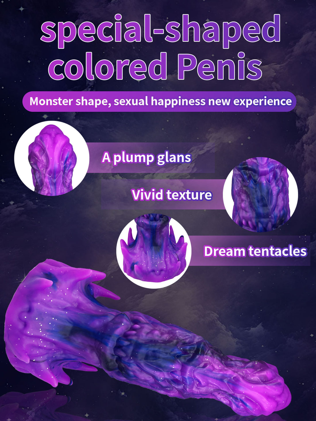 LuvanaX Deep Blue Night - Sensual Fantasy Dildo