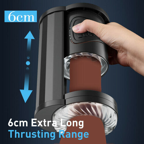 LuvanaX - Piston-Style Manual Thrusting Detachable Male Masturbator