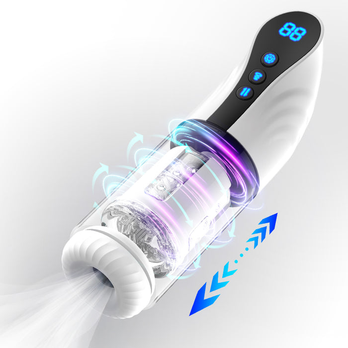 LuvanaX - 3-in-1 Thrusting Rotating Sucking Deep-throat Male Masturbator