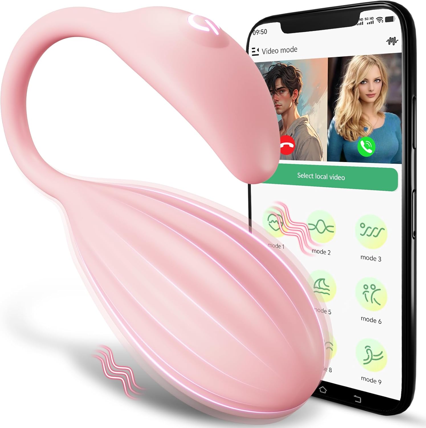 LuvanaX - Wearable G-spot Panty Vibrator for Women - APP Remote Control Bullet Egg Butterfly Massager with 9 Vibrating Modes, Waterproof Vaginal Anal Dildo Stimulator Adult Sex Toys & Games for Couple Sex Play