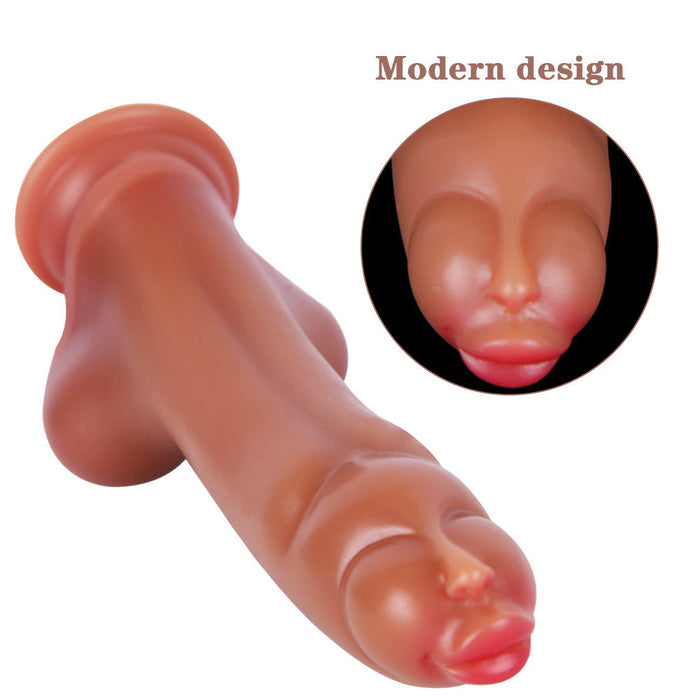 LuvanaX - 7.68 Inch Dildo Soft Manual Dildo With Double Breasts