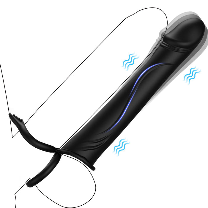LuvanaX - Strap On Dildo With Vibrating Cock Ring For Couple